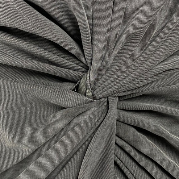 COA - Knotted Dress Modal Blend Lagenlook Below-Knee length in Gray Size 2 (M) - Picture 4 of 6